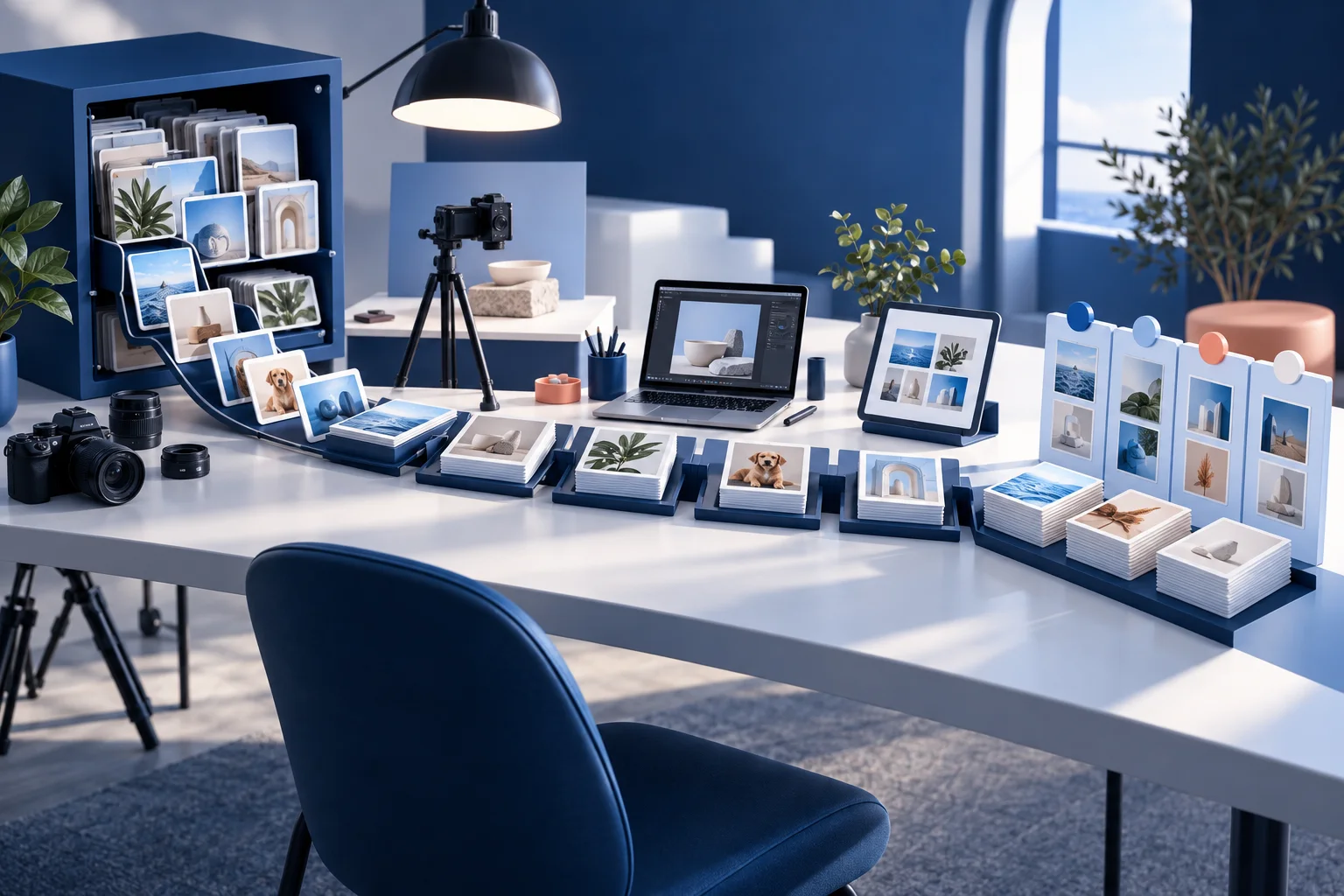 One focused production table turns prepared sources into organized weekly batches and a flexible calendar.