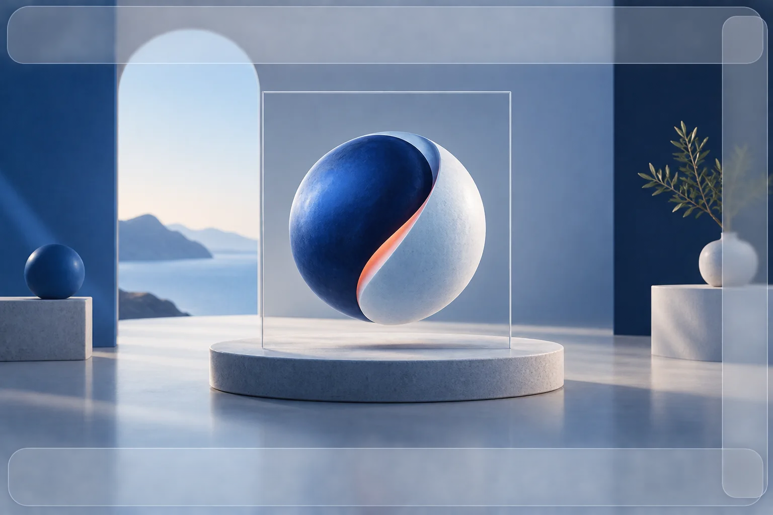 A tall video frame keeps its subject and captions inside a protected center away from edge controls.